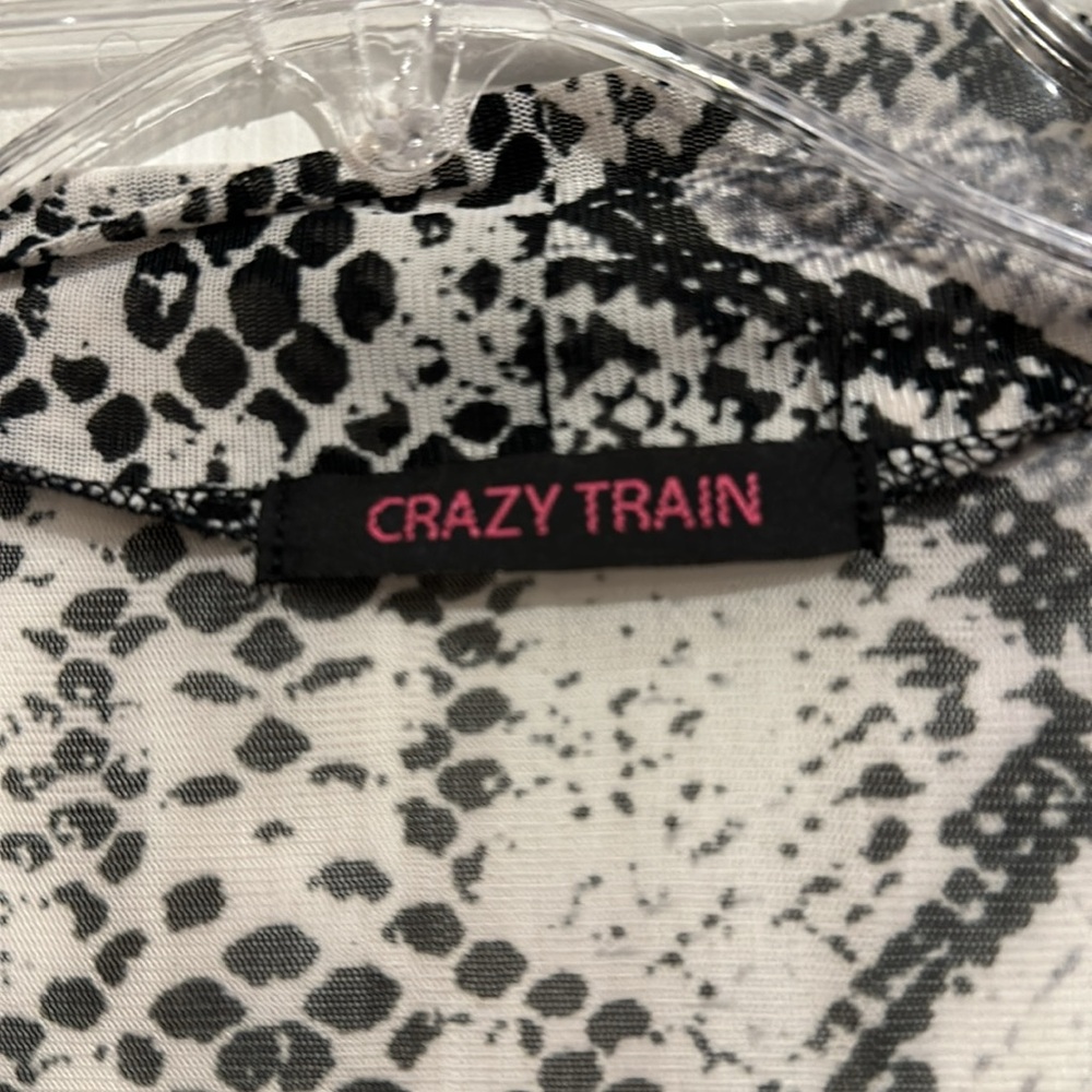 Crazy Train Python Print Kimono - image 4